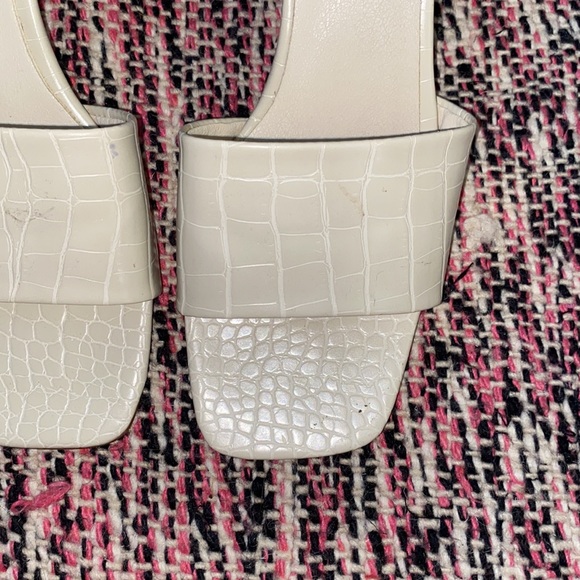 Billini Ivory Croc Mule Heels - Picture 3 of 6